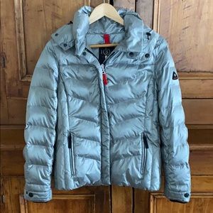 BOGNER FIRE N ICE SKIJACKET. SZ 2, XS/S,LT GREY